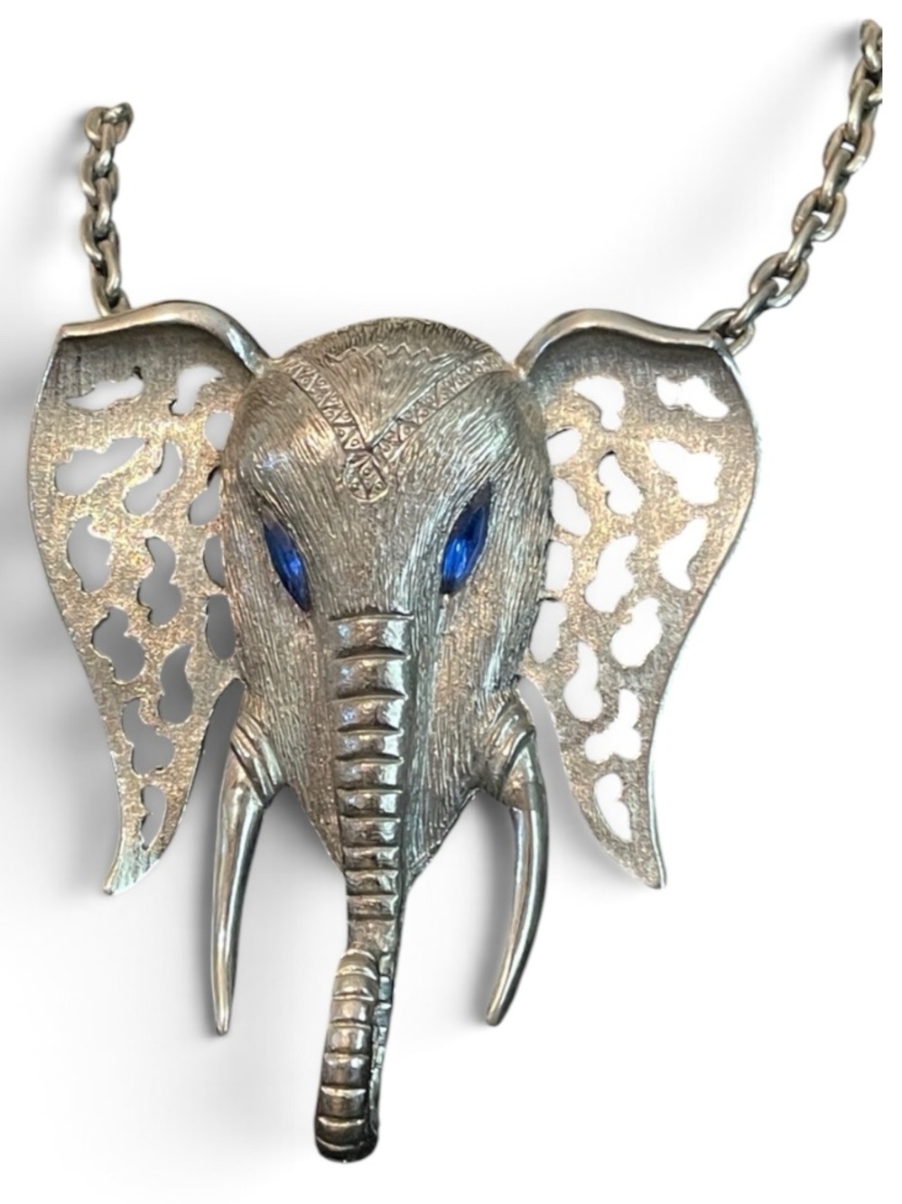 1970’s Celebrity NY Oversized Elephant Statement Necklace